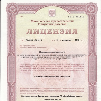 лицензия 001542-1